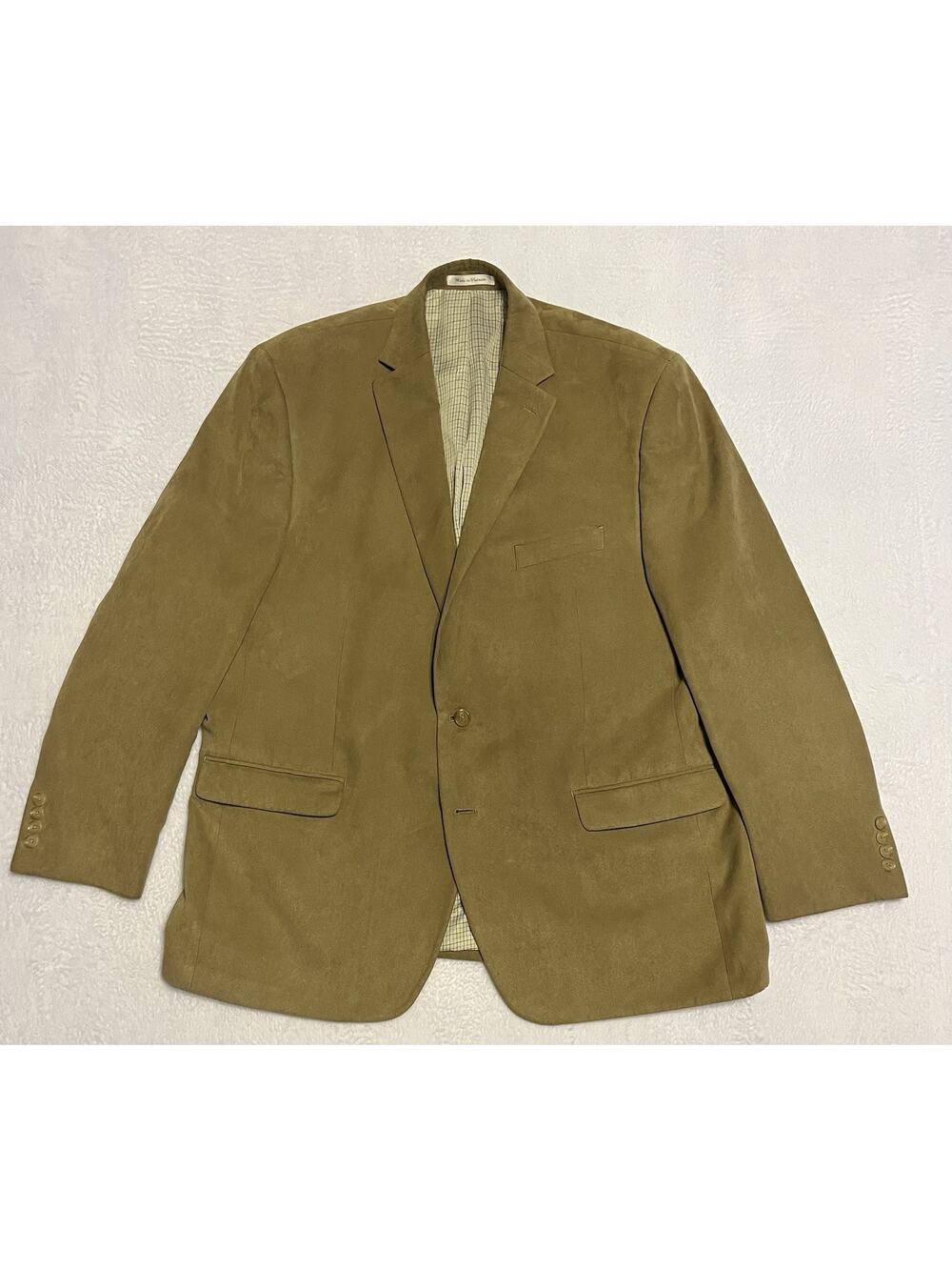 Lauren Ralph Lauren Tan Faux Suede Sport Jacket Blazer Size 48R